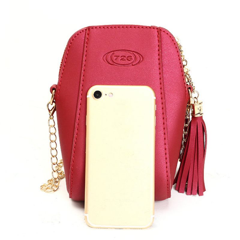 Női Pu Bőr Bojt Telefontáskák Mini Crossbody Táskák