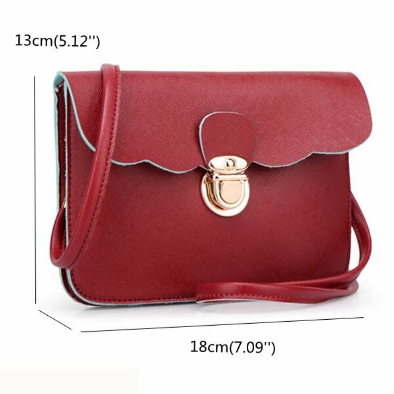 Női Pu Bőr Borítású Telefontáska Little Crossbody Bag Futártáska