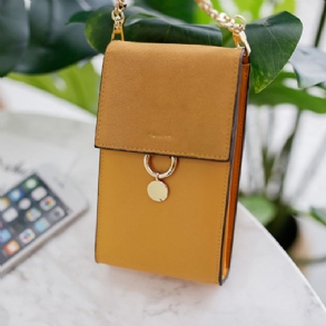 Női Pu Bőr Elegáns Crossbody Táska Vintage Telefontáska