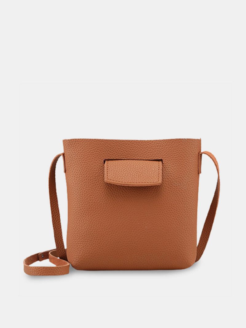 Női Pu Bőr Puha Crossbody Táska Válltáska Randevúzási