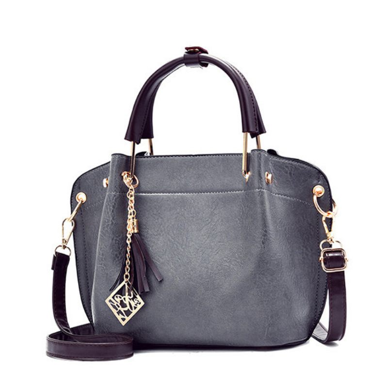 Női Pu Bőr Vintage Kézitáska Crossbody Táska