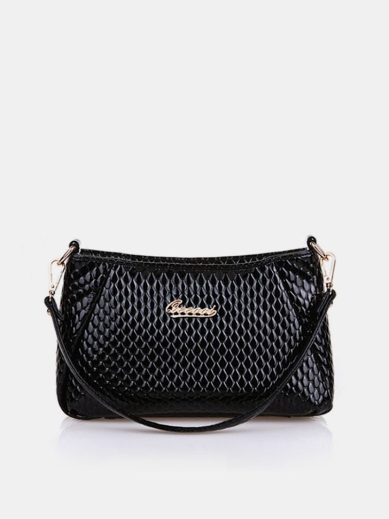 Női Pu Crocodile Crossbody Bag Válltáska Bevásárlótáska