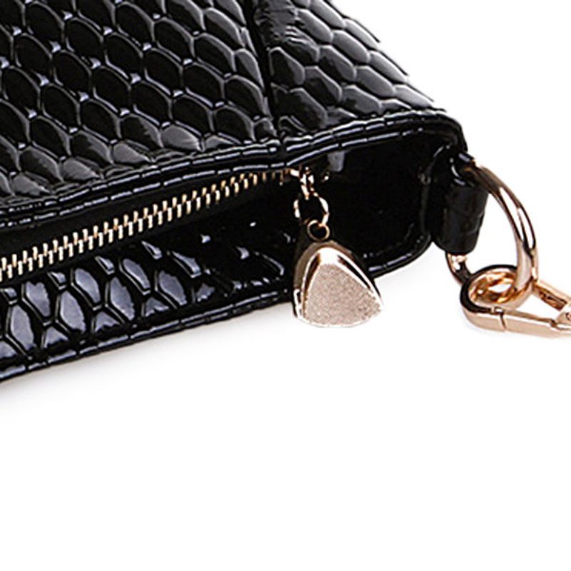 Női Pu Crocodile Crossbody Bag Válltáska Bevásárlótáska