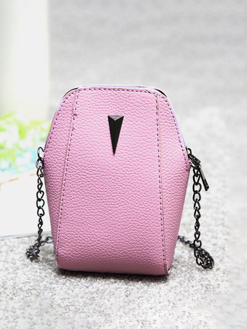 Női Pu Krokodil Mintás Lánctáska Telefontáska Kuplungtáska Crossbody Táska