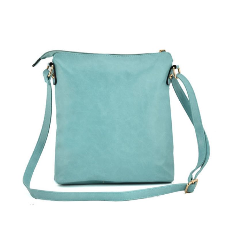 Női Pure Color Több Zsebes Futártáska Válltáskák Crossbody Táska