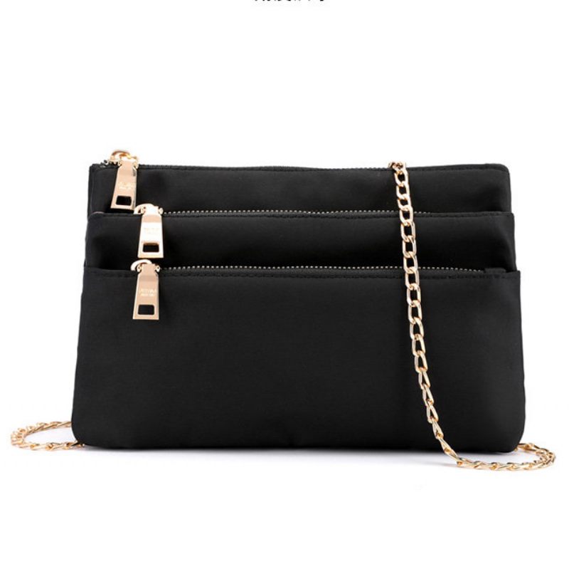 Női Pure Color Több Zsebes Válltáskák Lánc Crossbody Táskák