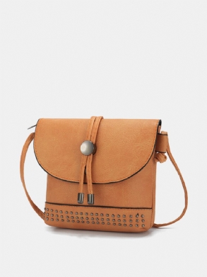 Női Retro Rivet Flap 5.5 Hüvelykes Telefontáska Válltáskák Crossbody Táskák