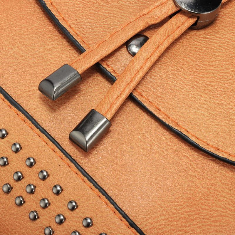 Női Retro Rivet Flap 5.5 Hüvelykes Telefontáska Válltáskák Crossbody Táskák