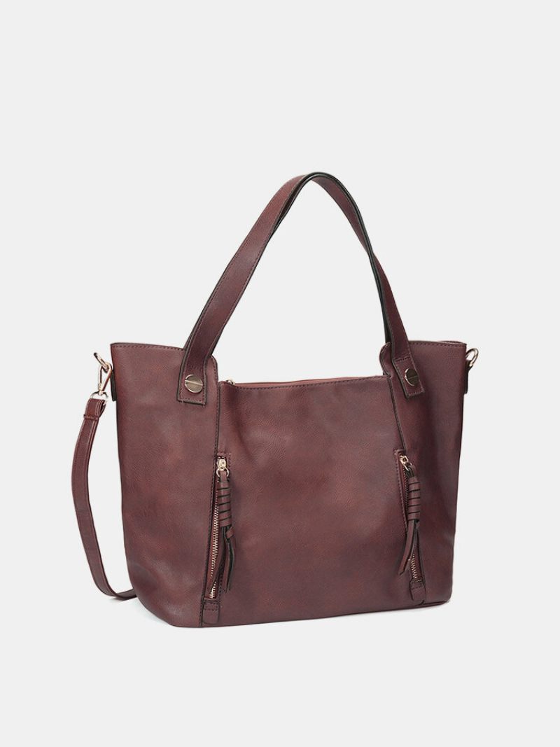 Női Solid Casual Multifunkcionális Kézitáska Nagy Kapacitású Crossbody Táska