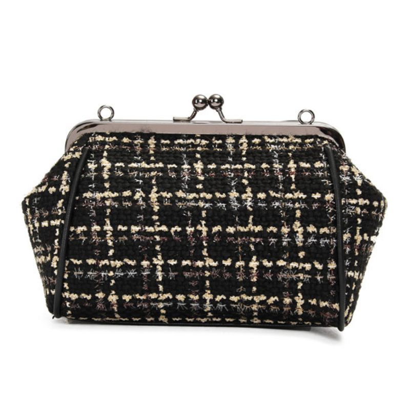 Női Stílusos Lánc Gyapjúszövet Bowknot Hasp Válltáskák Esti Táskák Crossbody