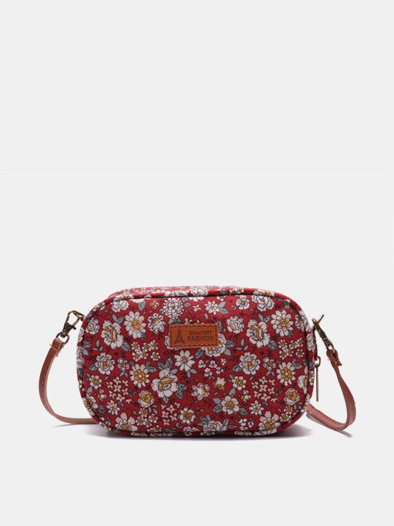 Női Szövetek Mini Print Crossbody Bag Szabadidős Telefontáska