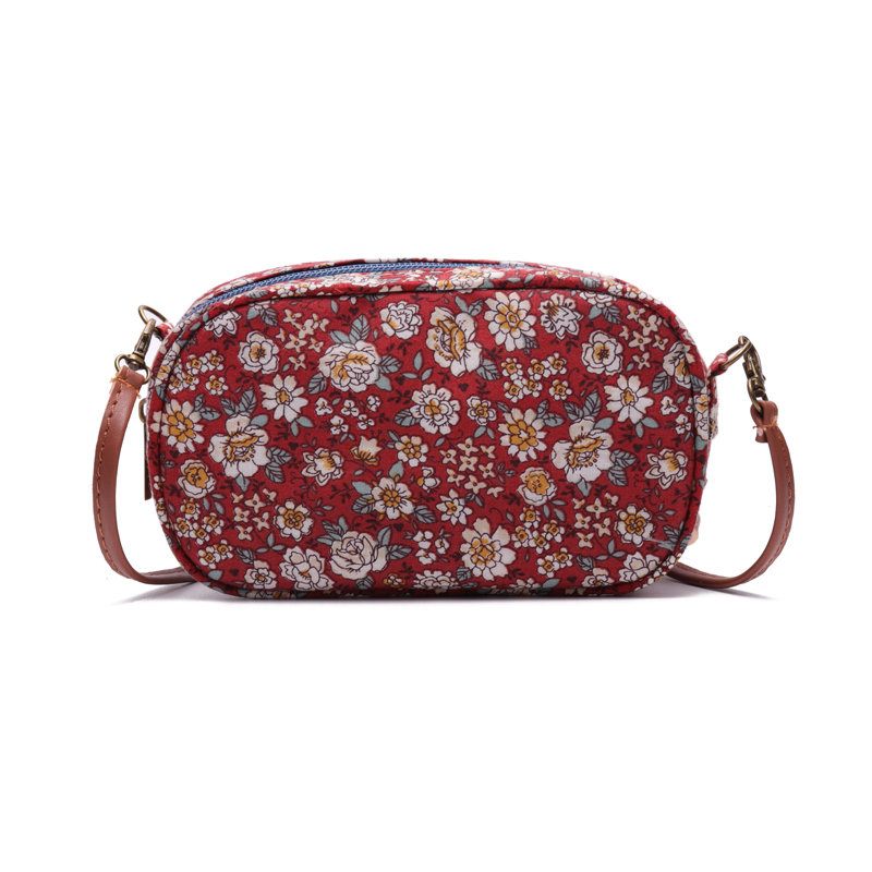 Női Szövetek Mini Print Crossbody Bag Szabadidős Telefontáska