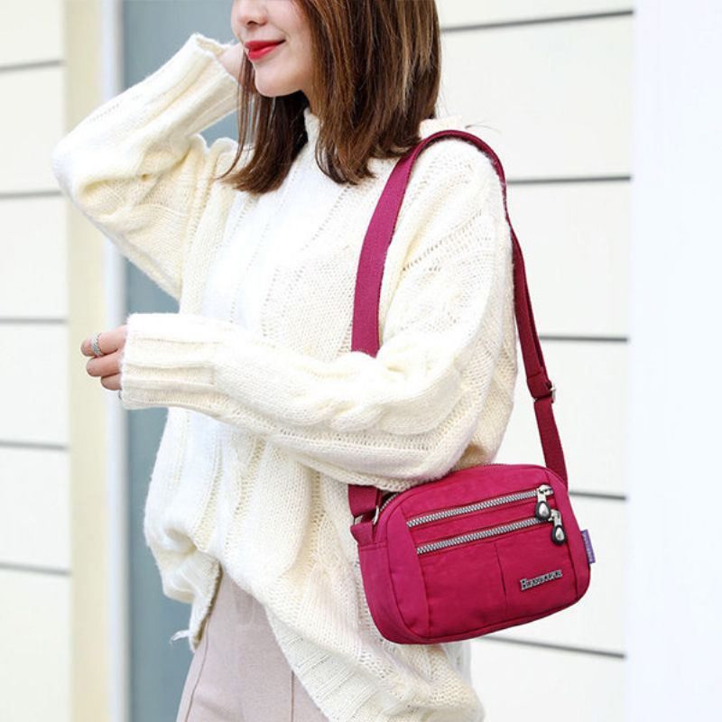 Női Több Zsebes Crossbody Táska Vízálló Nylon