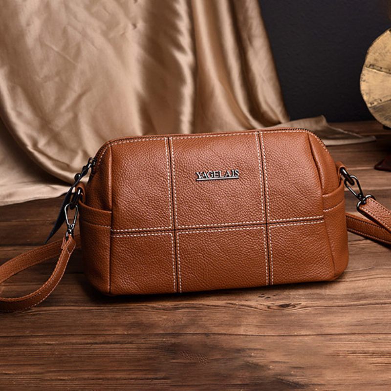 Női Tömör Varrással Crossbody Táska Mummy Bag Műbőr Válltáska