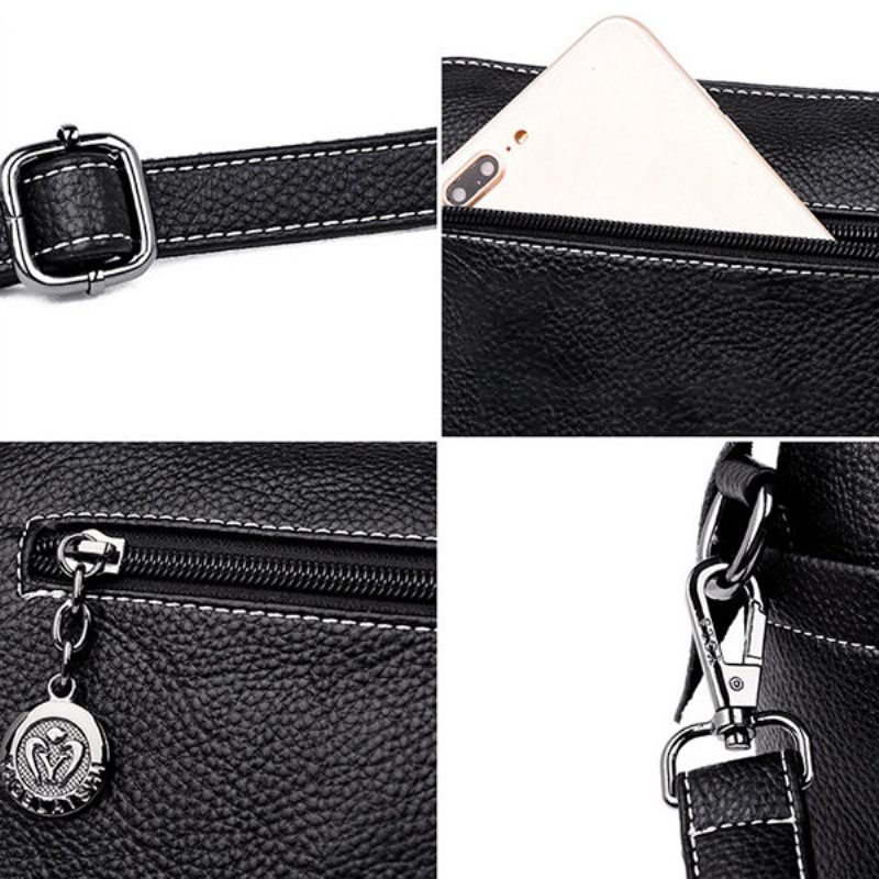 Női Tömör Varrással Crossbody Táska Mummy Bag Műbőr Válltáska