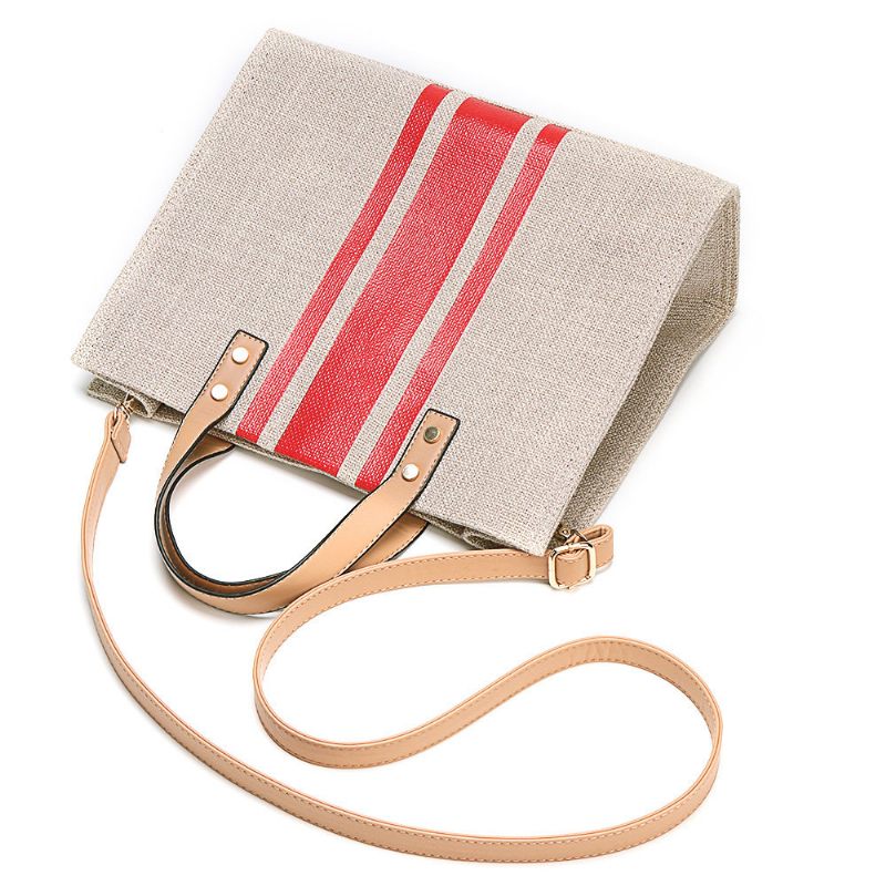 Női Vászonvarrás Színes Táska Kézitáska Crossbody