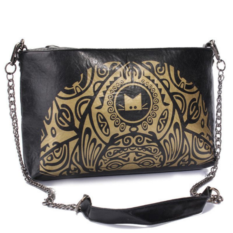 Női Vintage Cat Casual Crossbody Táskák Elegáns Retro Szabadidős Válltáskák