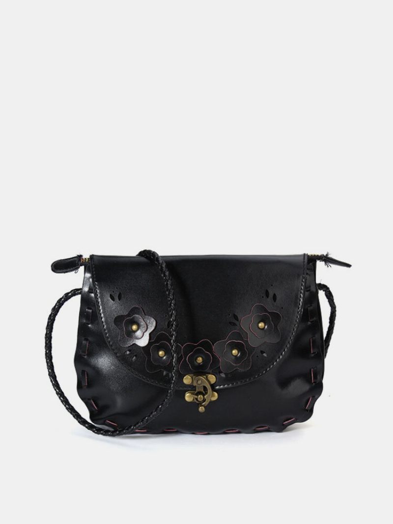 Női Vintage Flower Crossbody Bag Elegáns Válltáska Kézitáska