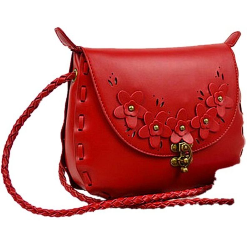 Női Vintage Flower Crossbody Bag Elegáns Válltáska Kézitáska