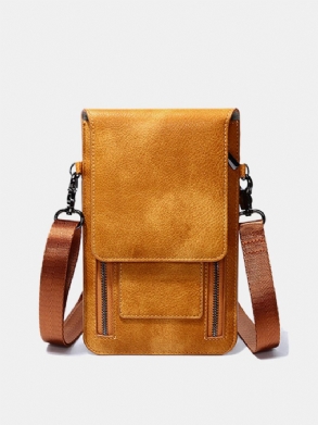 Női Vintage Műbőr Kártyatartó 6 Hüvelykes Telefontáska Válltáska Crossbody Táskák