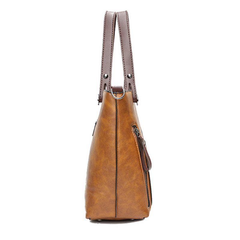 Női Vintage Műbőr Kézitáska Válltáskák Crossbody Táskák