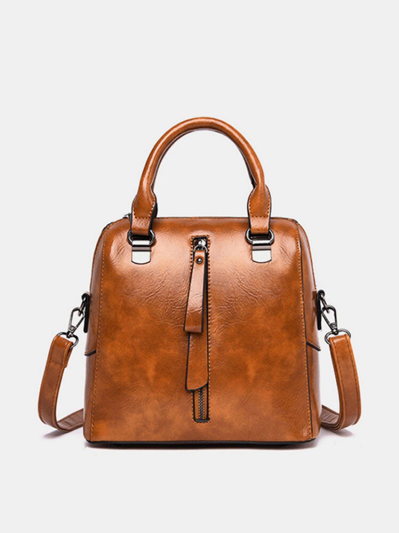 Női Vintage Pu Bőr Kézitáska Alkalmi Crossbody Táska