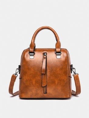 Női Vintage Pu Bőr Kézitáska Alkalmi Crossbody Táska