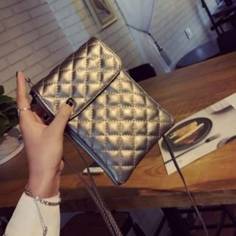 Női Vintage Pu Bőr Telefontáska Crossbody Táska Válltáska