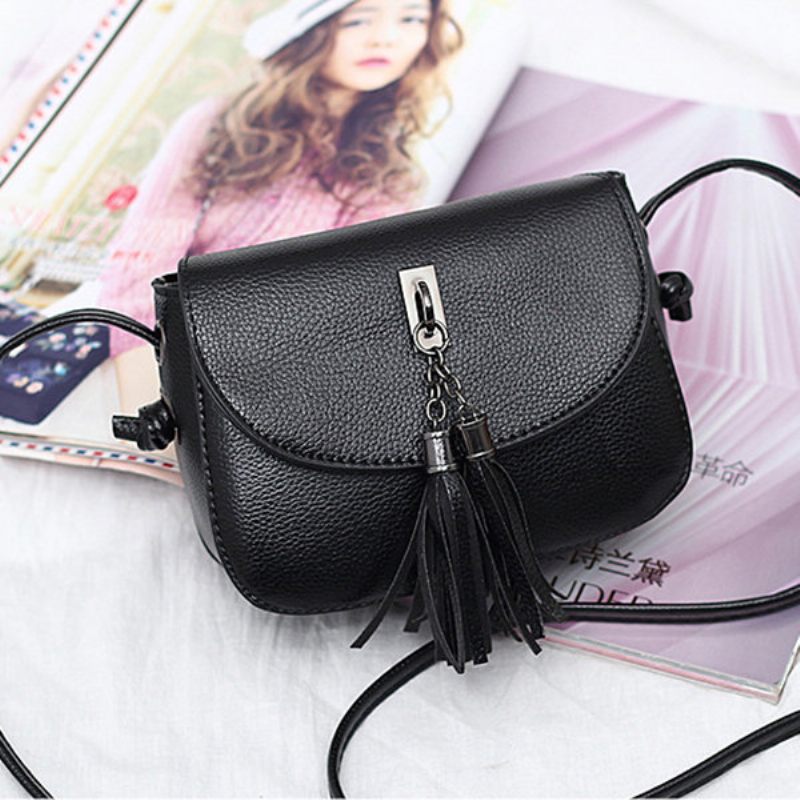 Női Vintage Solid Bojt Crossbody Táskák Szabadidős Válltáskák