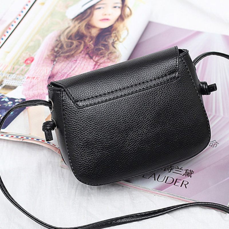 Női Vintage Solid Bojt Crossbody Táskák Szabadidős Válltáskák