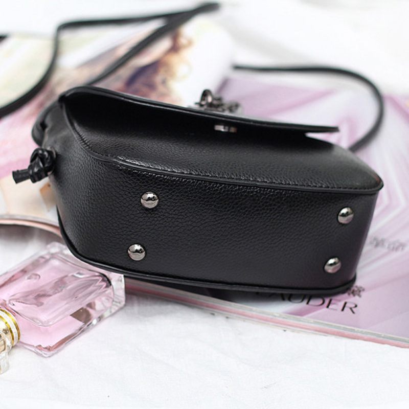 Női Vintage Solid Bojt Crossbody Táskák Szabadidős Válltáskák