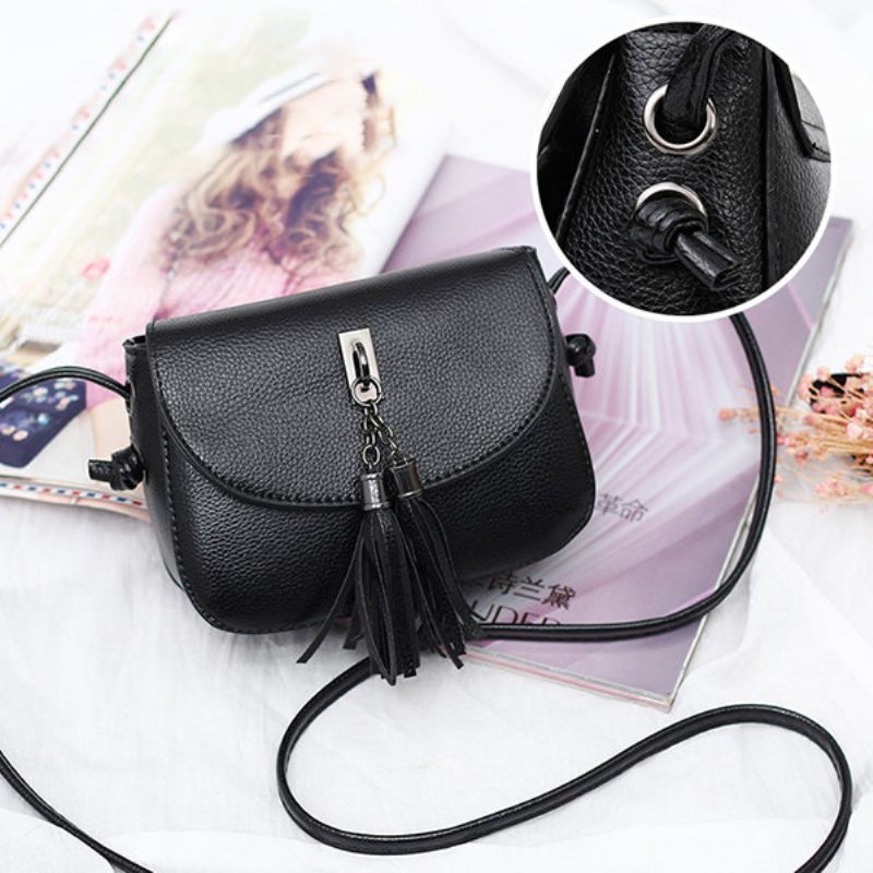 Női Vintage Solid Bojt Crossbody Táskák Szabadidős Válltáskák