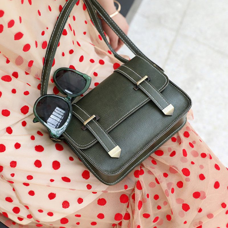 Női Vintage Solid Crossbody Bag Mini Telefontáska