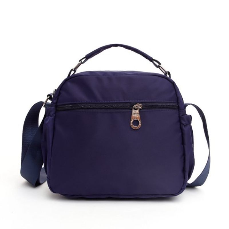 Női Vízálló Crossbody Bag Nejlon Több Cipzáras Sling Bag Kézitáska