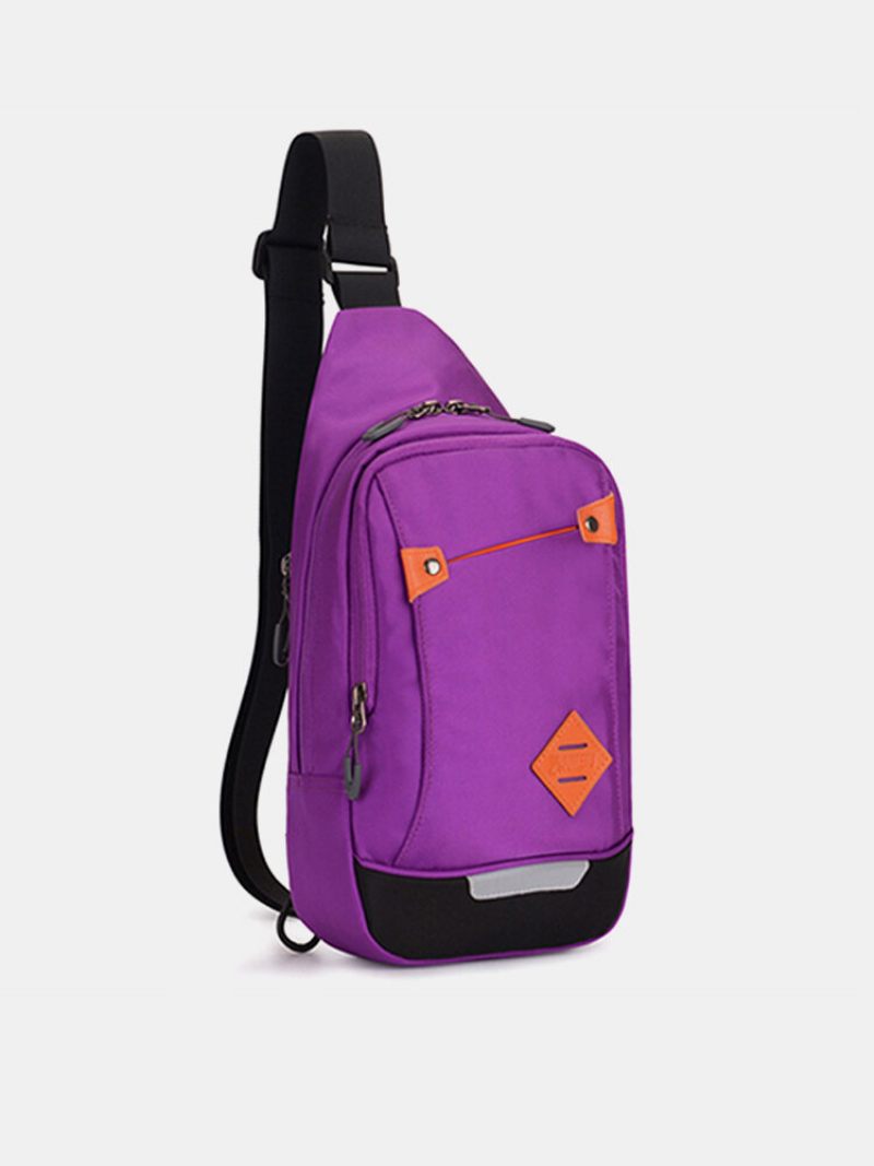 Nylon Alkalmi Mellkas Táska Crossbody Sporttáska Válltáskák Női Férfiaknak