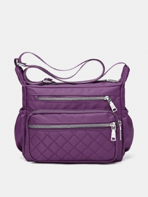 Nylon Női Többzsebű Alkalmi Válltáskák Crossbody Táskák