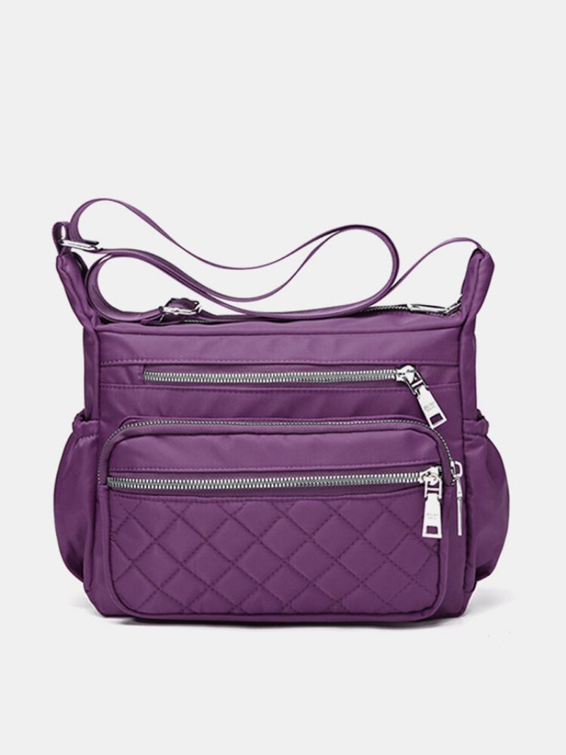 Nylon Női Többzsebű Alkalmi Válltáskák Crossbody Táskák