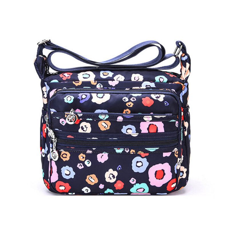 Nylon Print Casual Multi-slot Válltáskák Crossbody Táskák Nőknek