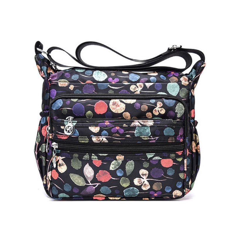 Nylon Print Casual Multi-slot Válltáskák Crossbody Táskák Nőknek