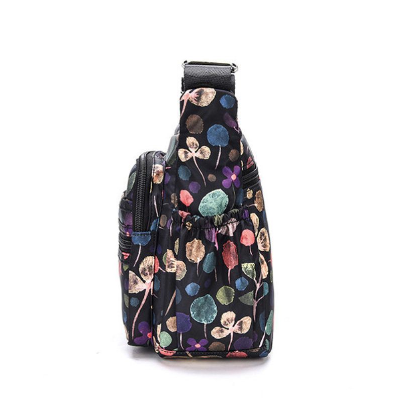 Nylon Print Casual Multi-slot Válltáskák Crossbody Táskák Nőknek