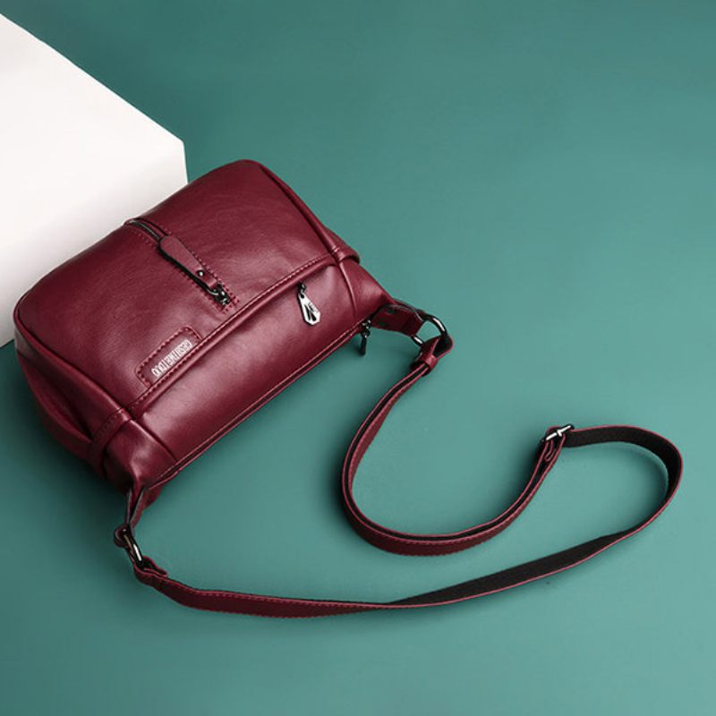 Retro Puha Műbőr Válltáskák Crossbody Táskák Nőknek