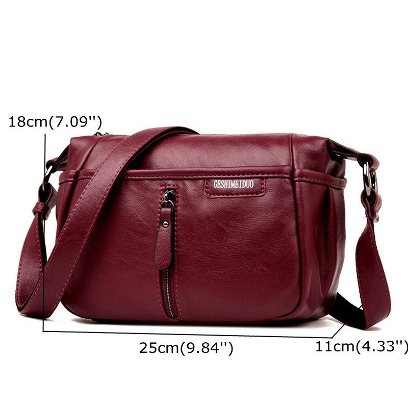 Retro Puha Műbőr Válltáskák Crossbody Táskák Nőknek