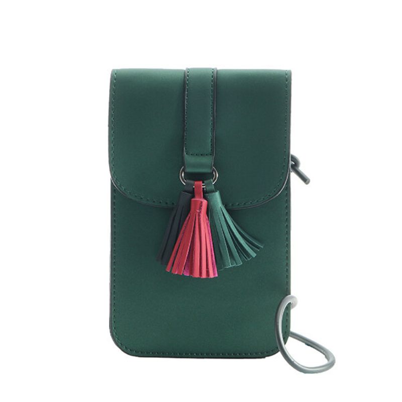 Tassel Stílusos 5.5 Hüvelykes Telefontáska Válltáska Crossbody Táska Pénztárca