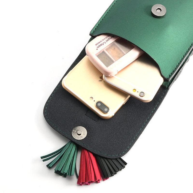 Tassel Stílusos 5.5 Hüvelykes Telefontáska Válltáska Crossbody Táska Pénztárca