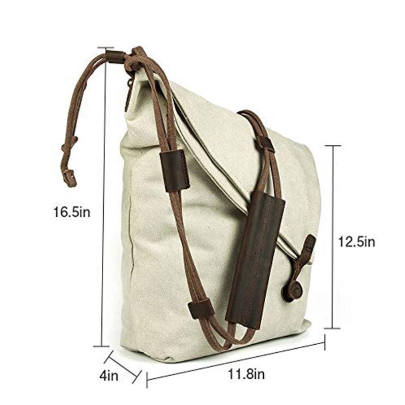 Túlméretes Alkalmi Vászon Crossbody Messenger Bag Uniszex Retro Hobo Táska Férfiaknak És Nőknek