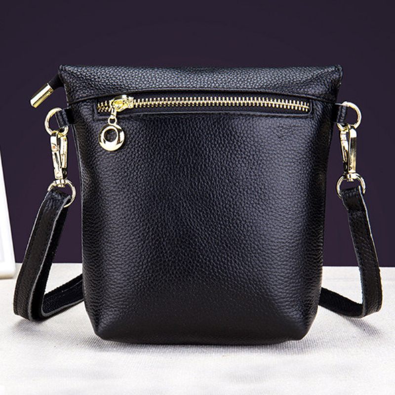 Valódi Bőr Bojttáska 5.5 Hüvelykes Crossbody Bag