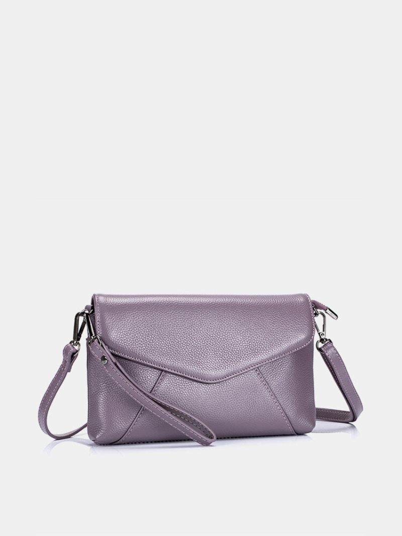 Valódi Bőr Tiszta Színű Retro Válltáskák Crossbody Táskák Nőknek