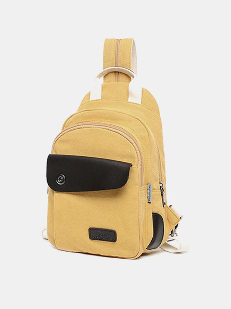 Vászon Patchwork Női Melltáskák Sport Crossbody Táskák