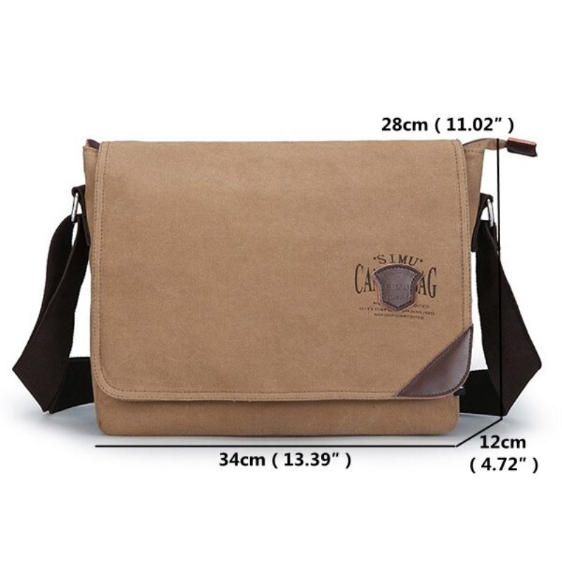 Vintage Canvas Nagy Kapacitású Alkalmi Válltáska Crossbody Táska