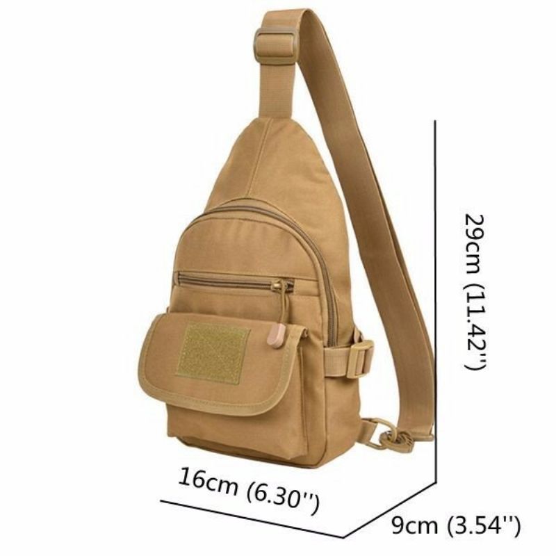 Vízálló Nylon Crossbody Táska Kültéri Válltáska Alkalmi Mellkas Férfiaknak